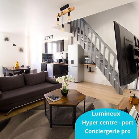 Triplex Lumineux A Cherbourg, Hyper Centre, 2 Pas Du Port & Vie Nocturne, Intendance Luxury Host 外观 照片